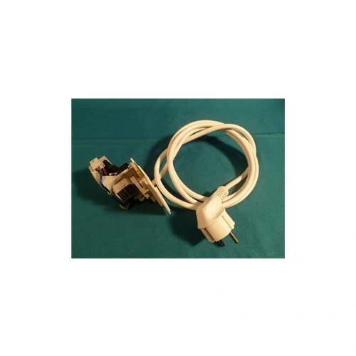 0,47 uF 250V Kondenzátor, zavarszűrő + tápkábel (eredeti) ARISTON mosógép / RENDELÉSRE