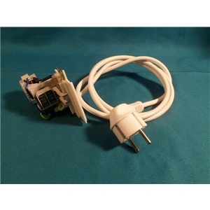 0,47 uF 250V Kondenzátor, zavarszűrő + tápkábel (eredeti) ARISTON mosógép / RENDELÉSRE