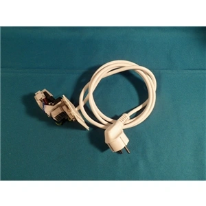 0,47 uF 250V Kondenzátor, zavarszűrő + tápkábel (eredeti) ARISTON mosógép / RENDELÉSRE