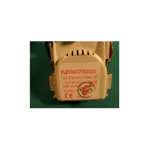 0,47 uF 250V Kondenzátor, zavarszűrő + tápkábel (eredeti) ARISTON mosógép / RENDELÉSRE