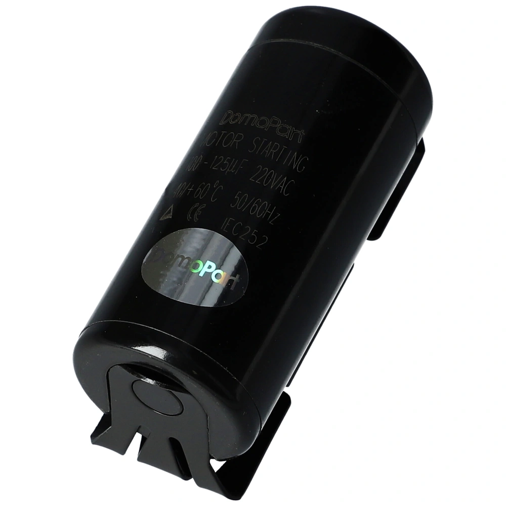 100-125 uF 330V Kondenzátor, motor indító, fémházas (univerzális)