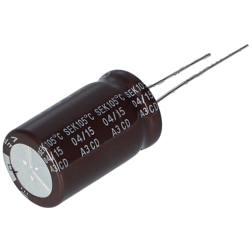 100 uF 160V Kondenzátor, furatszerelt (univerzális)  mini híradástechnika