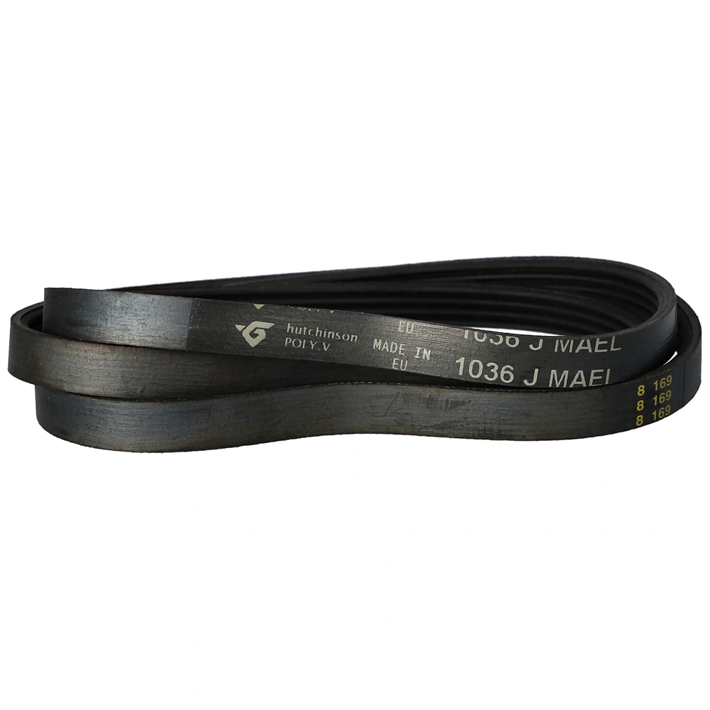 1036 J4 Bordásszíj, fekete (univerzális, HUTCHINSON) mosógép / RENDELÉSRE