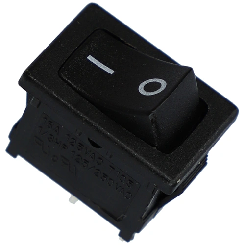 10A/250V AC 21x15 / 19x13 mm Billenőkapcsoló, fekete, számos, kicsi