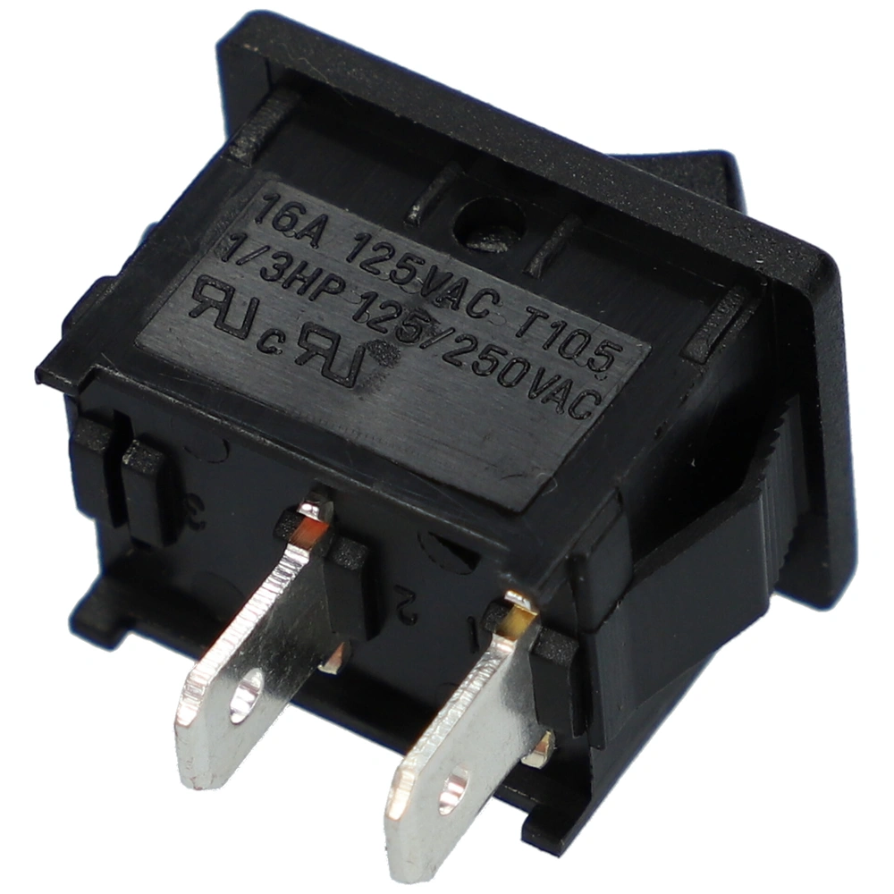 10A/250V AC 21x15 / 19x13 mm Billenőkapcsoló, fekete, számos, kicsi