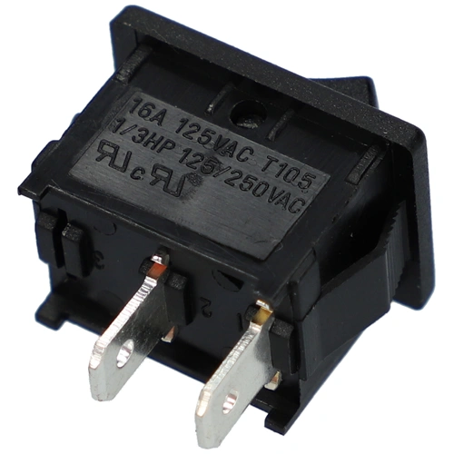 10A/250V AC 21x15 / 19x13 mm Billenőkapcsoló, fekete, számos, kicsi