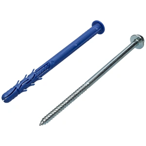 10x160 mm Csavar + tipli, klímatartó konzolhoz, hatlapfejű, peremes fejű (TORX)