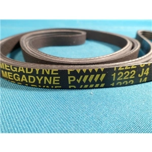 1222 J4 Bordásszíj, fekete (MEGADYNE) BRANDT mosógép / RENDELÉSRE