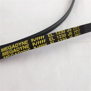 1230 J5 EL Bordásszíj, fekete (MEGADYNE) ELIN mosógép / RENDELÉSRE