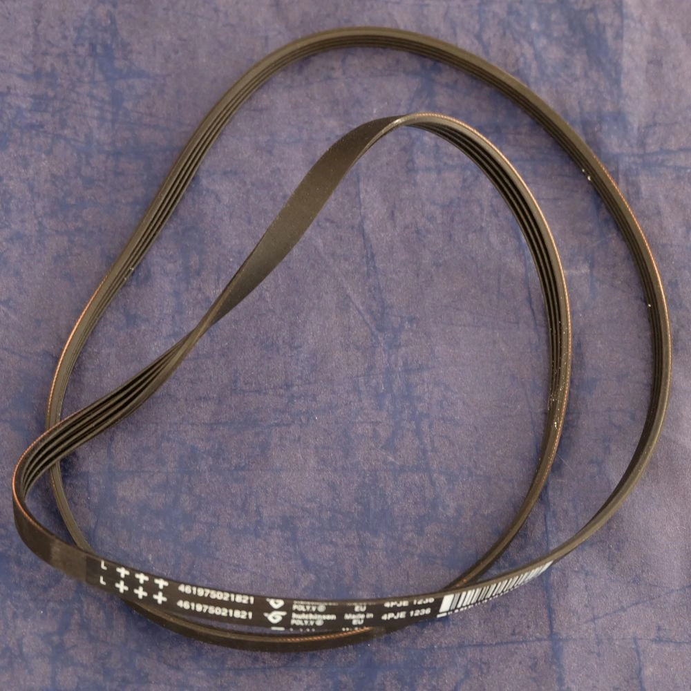 1236 4PJE Bordásszíj, fekete (eredeti, HUTCHINSON) BOSCH mosógép / RENDELÉSRE