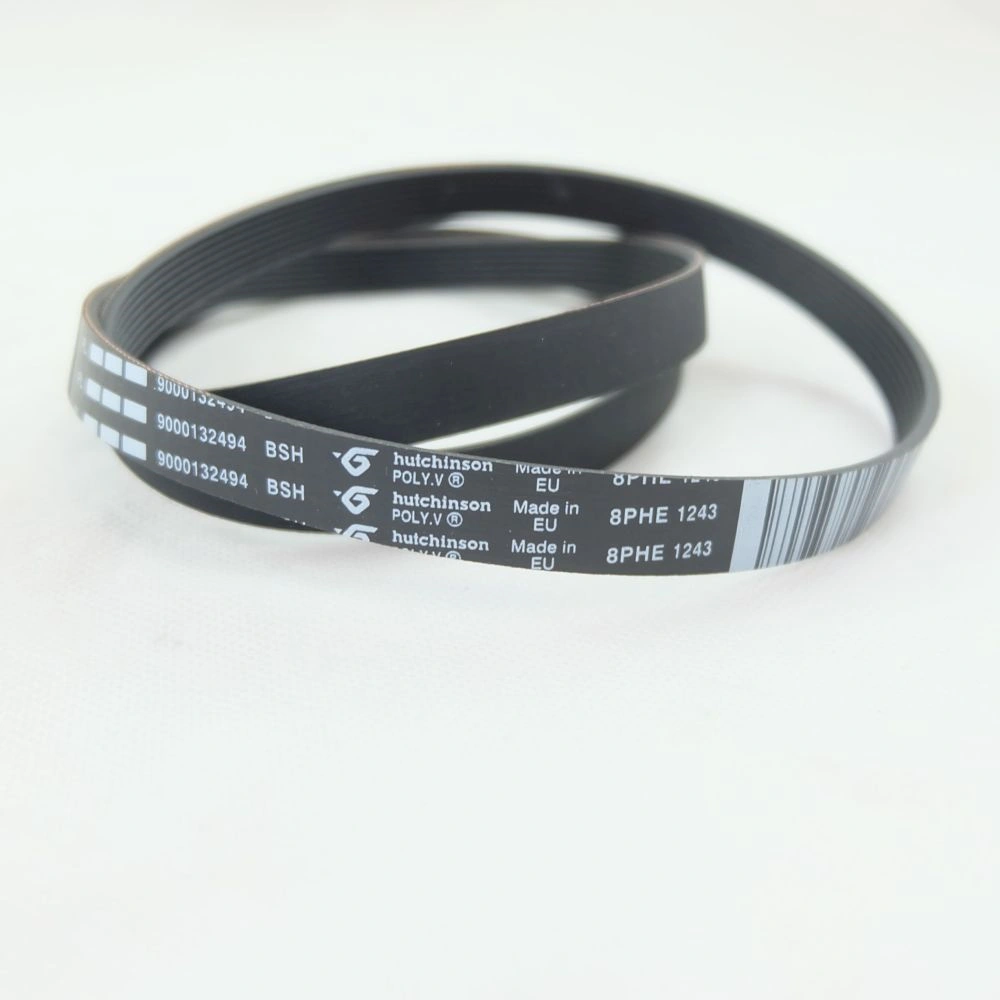 1243 8PHE Bordásszíj, fekete (eredeti, HUTCHINSON) BOSCH mosógép / RENDELÉSRE