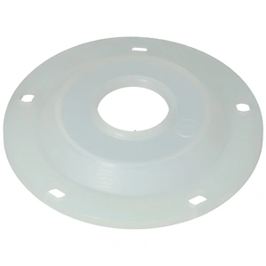 130x35 mm Tömítés, zárófedél, 5 lyukú, sima, fehér, csonk nélkül ISEA bojler /BZT208/