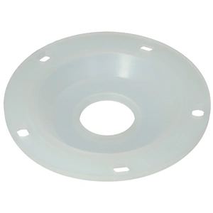 130x35 mm Tömítés, zárófedél, 5 lyukú, sima, fehér, csonk nélkül ISEA bojler /BZT208/