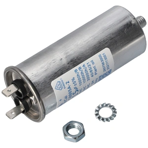 15 uF 450V Kondenzátor, sarus, motor indító, fémházas (eredeti) BEKO szárítógép