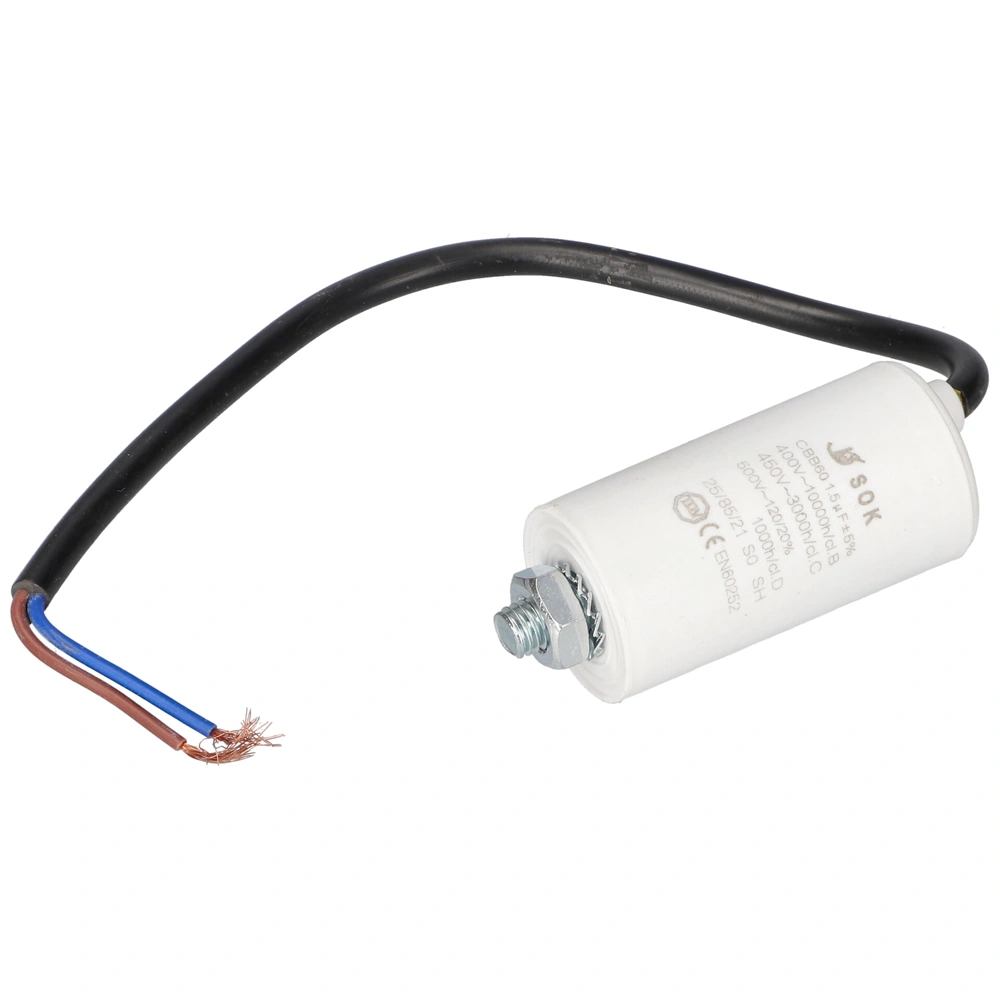 1,5 uF 450V Kondenzátor, vezetékes (univerzális)