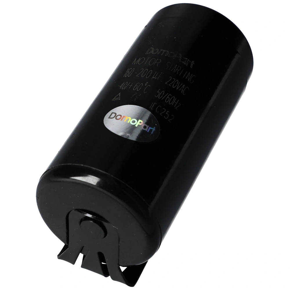 160-200 uF 250V Kondenzátor, motor indító, fémházas (univerzális)