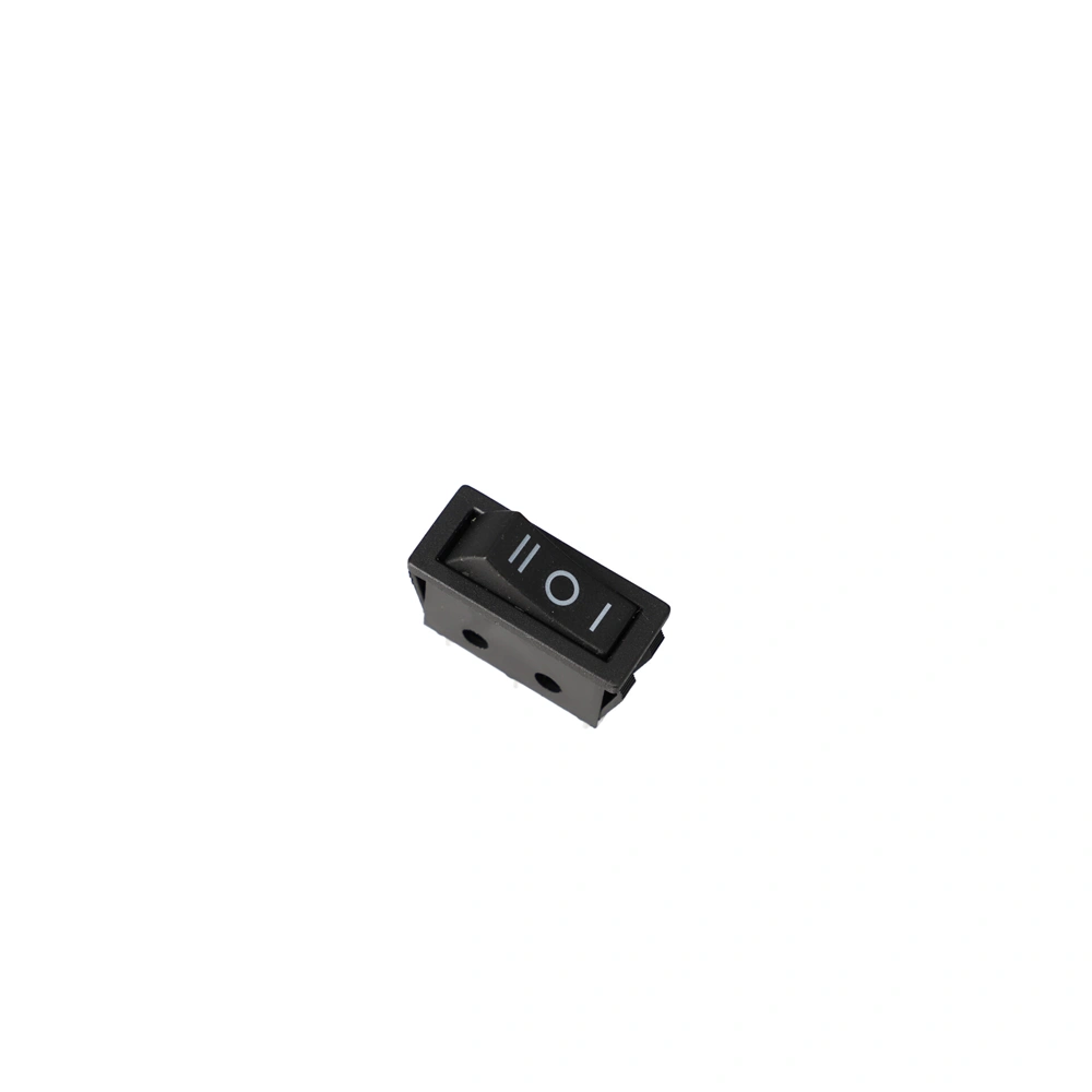 16A/250V, 32x14/28x11mm Fokozatkapcsoló keskeny, fekete, számos, középen nullás