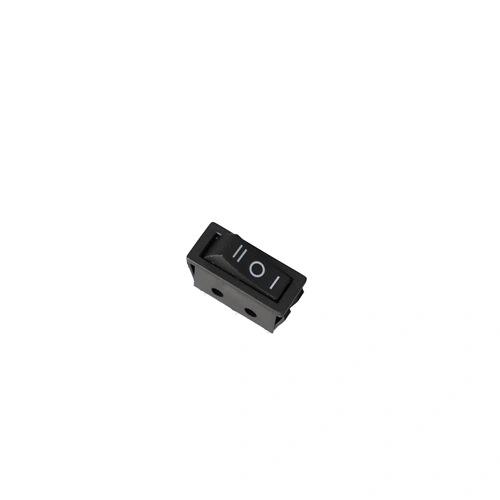 16A/250V, 32x14/28x11mm Fokozatkapcsoló keskeny, fekete, számos, középen nullás