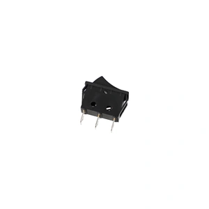 16A/250V, 32x14/28x11mm Fokozatkapcsoló keskeny, fekete, számos, középen nullás
