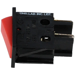 16A/250V Billenőkapcsoló, piros, felirat nélkül  keskeny (univerzális) 