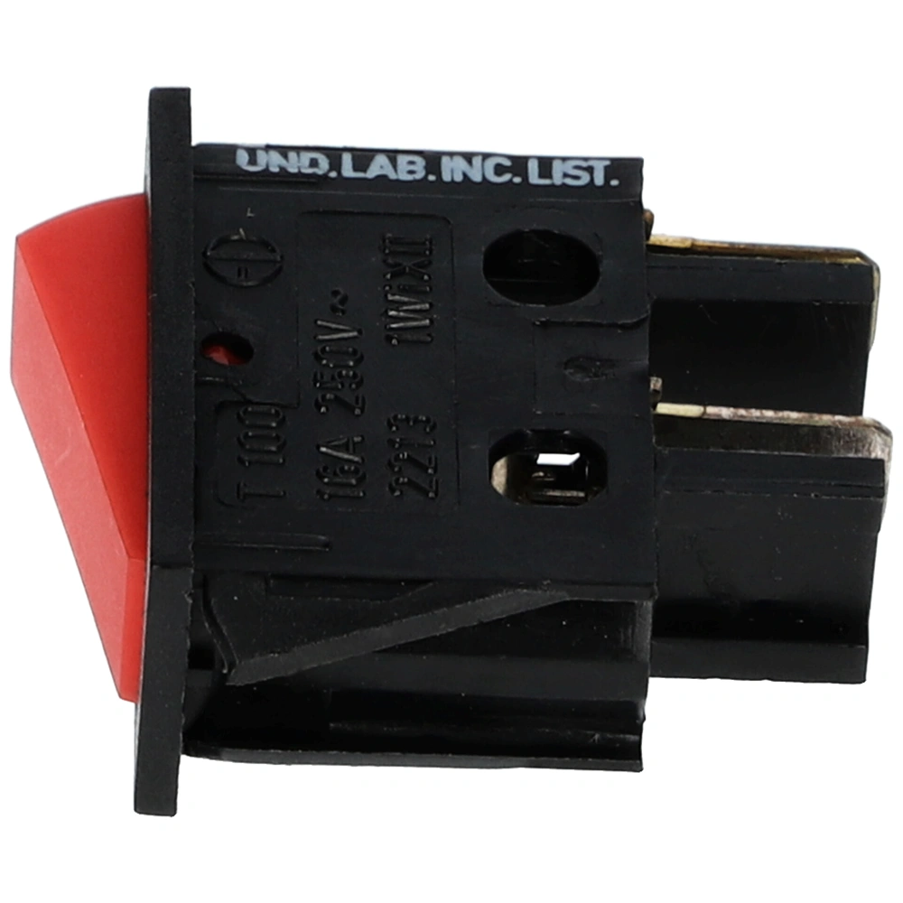 16A/250V Billenőkapcsoló, piros, felirat nélkül  keskeny (univerzális) 