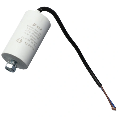 18 uF 500V Kondenzátor, vezetékes (univerzális)