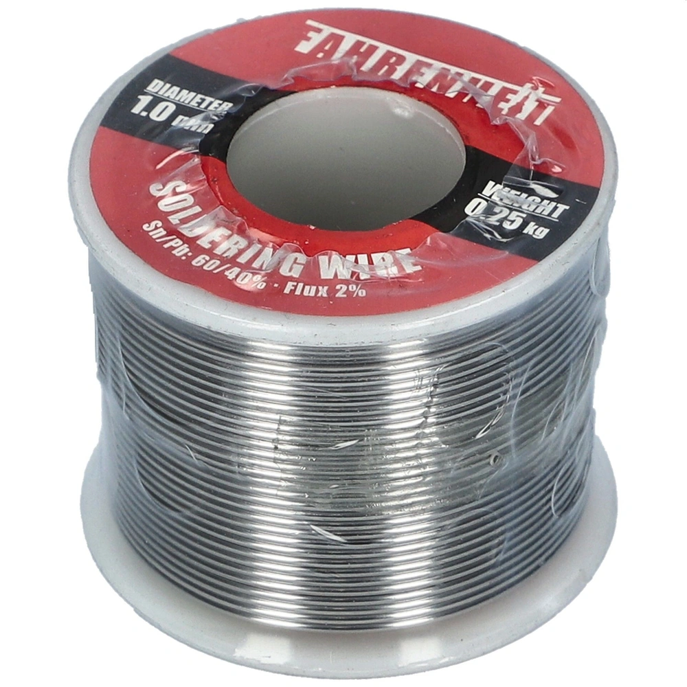 1 mm 250g, forrasztó ón  Sn/Pb 60/40%, Flux: 2% FAHRENHEIT Új kód :SW 1/250