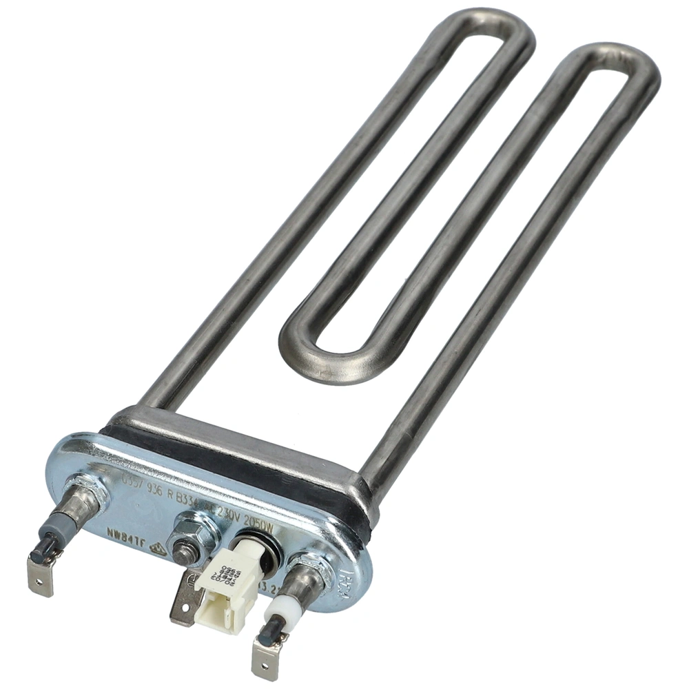 2050W 231mm Fűtőszál, tűsarus szenzor,hővédelem (eredetivel megegyező minőség, IRCA) WHIRLPOOL / INDESIT, IGNIS mosógép