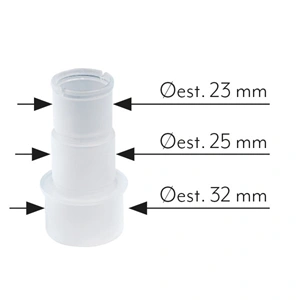 23/25/32 mm, Cseppvízcső lépcsős csatlakozó csonk (VECAMCO) klíma / RENDELÉSRE
