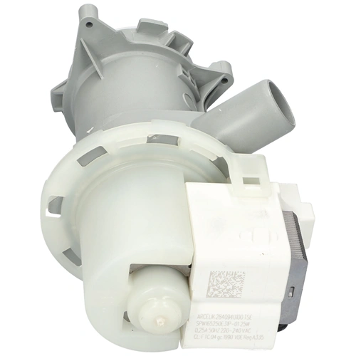 25W Szivattyú, ürítő, komplett, elől stekkeres, bajonett záras (eredeti) BEKO mosógép