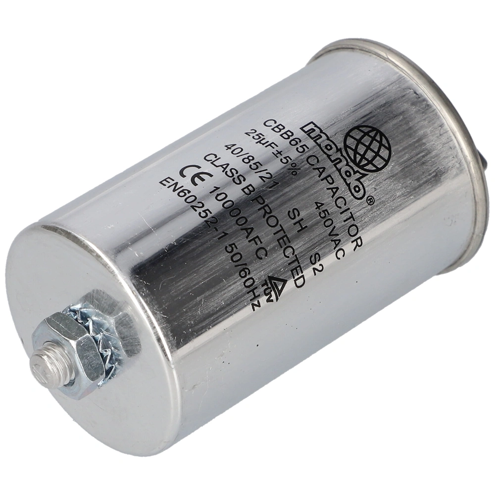 25 uF 450V Kondenzátor, fém, sarus