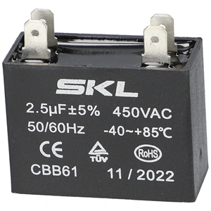 2,5 uF 450V Kondenzátor, sarus, téglatest (univerzális)