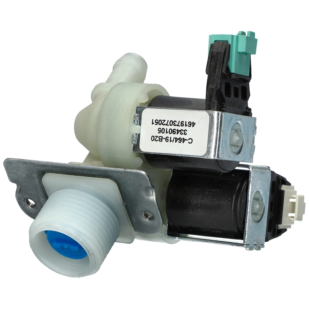 2 utas 180° 12 mm Mágnesszelep (eredeti) WHIRLPOOL mosógép