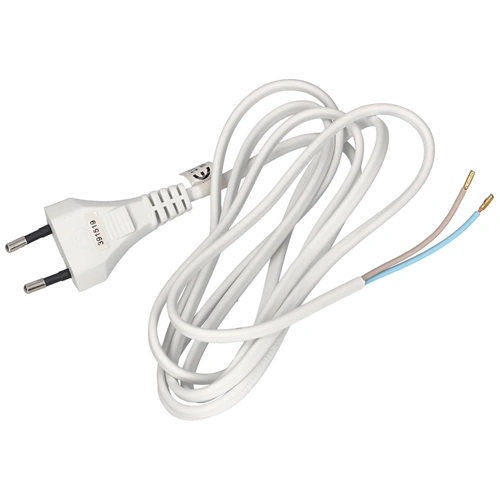 2x0,75 2m Hálózati kábel kéteres fehér S15272