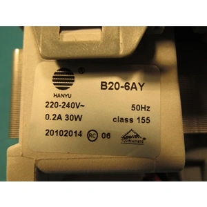 30W Szivattyú, ürítő, 4 körmös, hátul vezetékes stekkeres (eredeti, HANYU B20-6AY) SAMSUNG mosogatógép / RENDELÉSRE