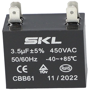 3,5 uF 450V Kondenzátor, sarus téglatest (univerzális)