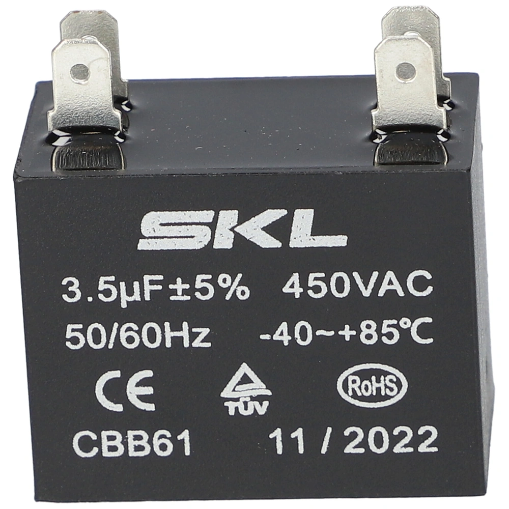 3,5 uF 450V Kondenzátor, sarus téglatest (univerzális)