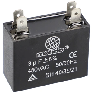 3 uF 450V Kondenzátor, sarus, téglatest (univerzális) 
