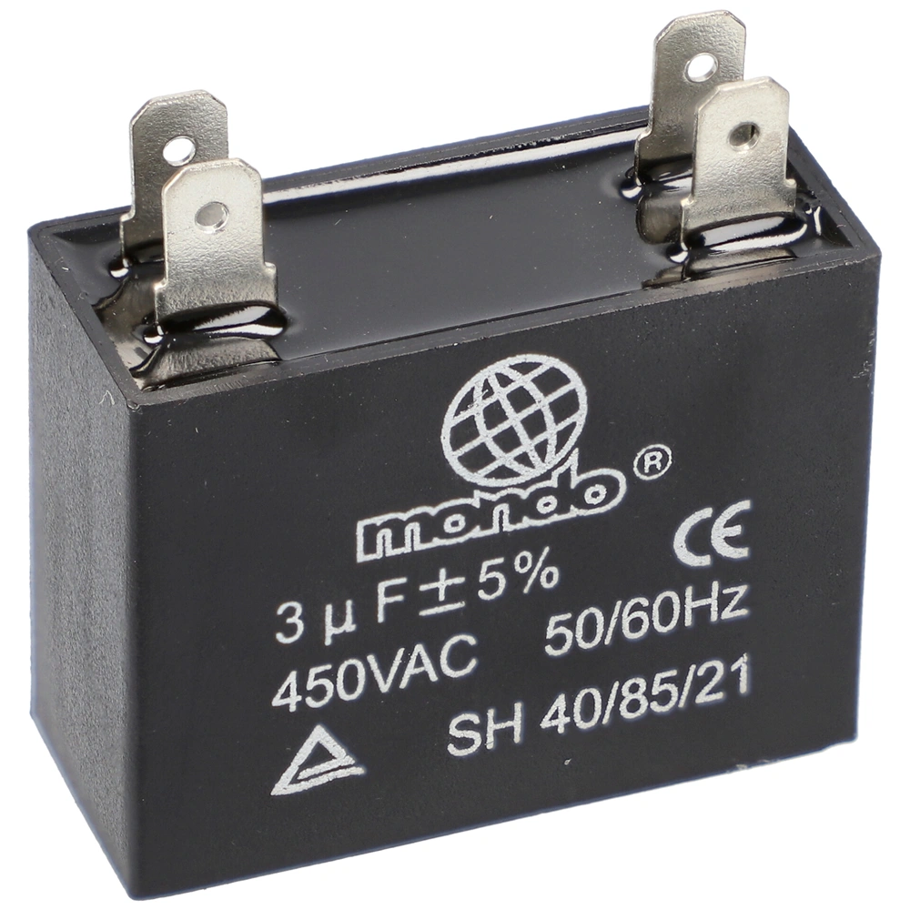 3 uF 450V Kondenzátor, sarus, téglatest (univerzális) 