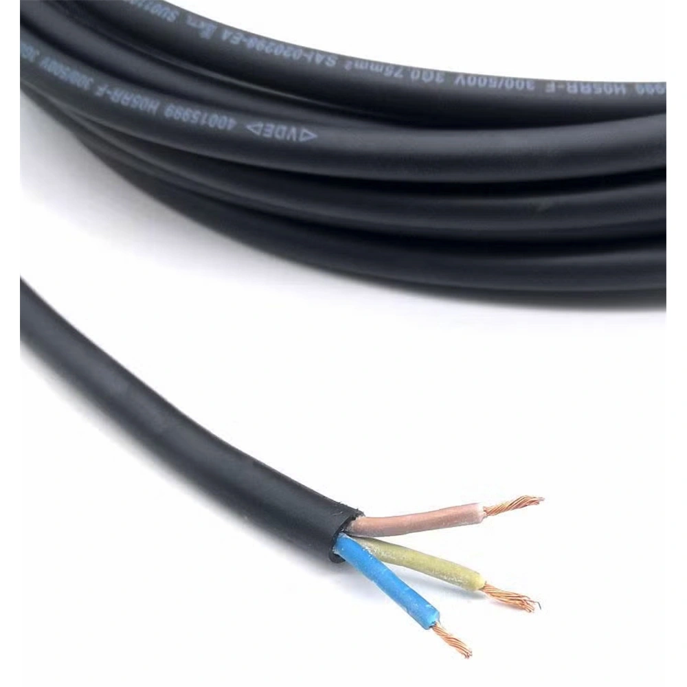 3x2,5 mm2, gumi szigetelésű és köpenyű sodrott réz kábel 100 m-es tekercs, H05RN-F / RENDELÉSRE