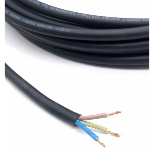 3x2,5 mm2, gumi szigetelésű és köpenyű sodrott réz kábel 100 m-es tekercs, H05RN-F / RENDELÉSRE