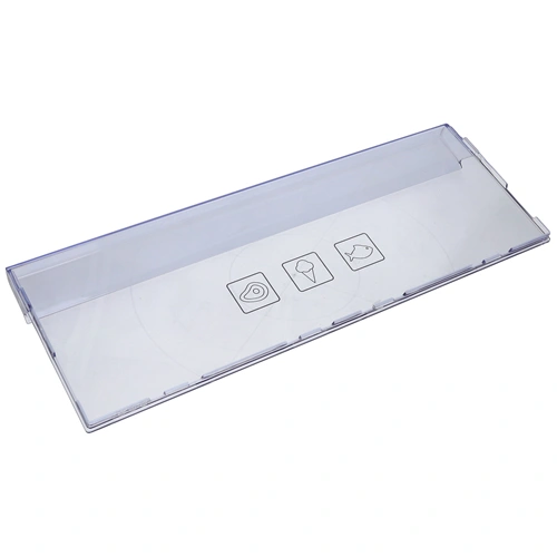 404x150x11 mm Előlap, fagyasztófiók, felső, kékes átlátszó (eredeti) BEKO hűtőgép