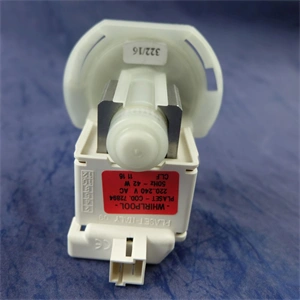 42W Szivattyú, ürítő, 3 körmös, hátul stekkeres (eredeti, PLASET 72894) WHIRLPOOL mosogatógép / RENDELÉSRE