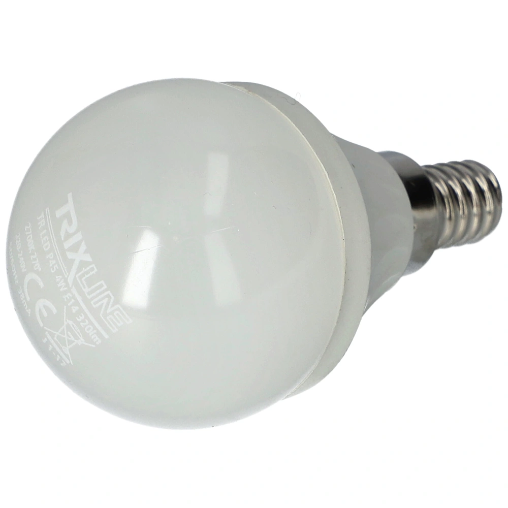 4W E14 Izzó, LED, 2700K, kisgömb alakú (TRIXLINE)