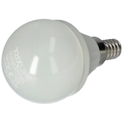 4W E14 Izzó, LED, 2700K, kisgömb alakú (TRIXLINE)