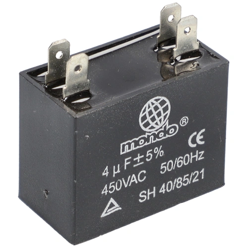 4 uF 450V Kondenzátor, sarus, téglatest (univerzális) 