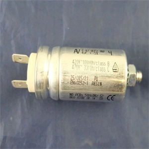 4 uF 470V Kondenzátor, sarus, motor indító, fémházas (eredeti) BEKO mosogatógép / RENDELÉSRE