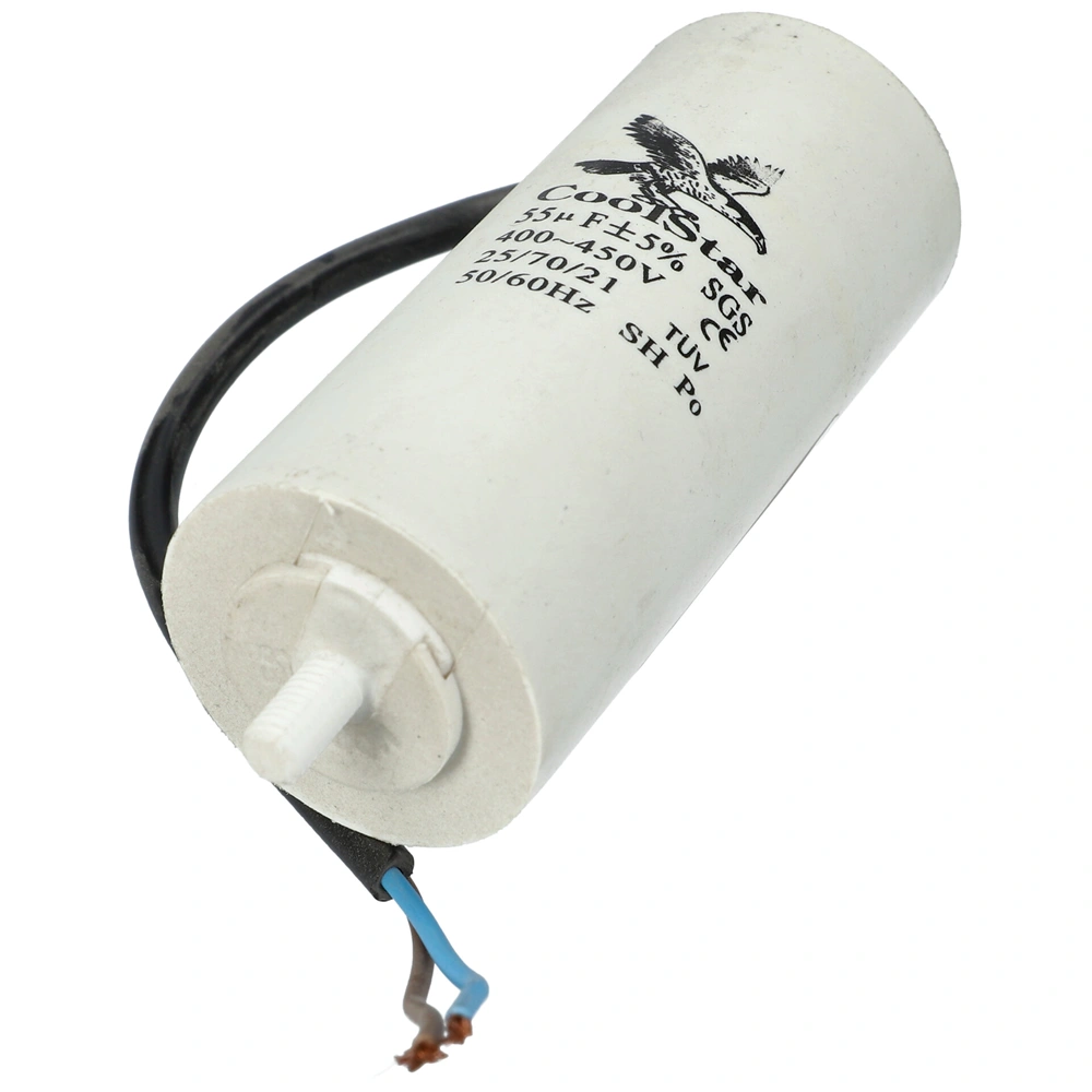 55 uF 450V Kondenzátor, vezetékes