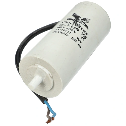55 uF 450V Kondenzátor, vezetékes