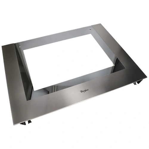 594x450 mm Üveg, ajtó, külső, fekete, (eredeti) WHIRLPOOL tűzhely 